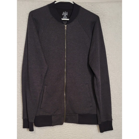 Fresh Clean Tees Other - Fresh Clean Tees Mens Sweatshirt Black Size L Full Zip Long Sleeve Fleece 1260